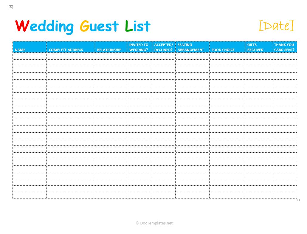 Letters Of Excel Spreadsheet For Wedding Guest List To Excel Spreadsheet For Wedding Guest List Format