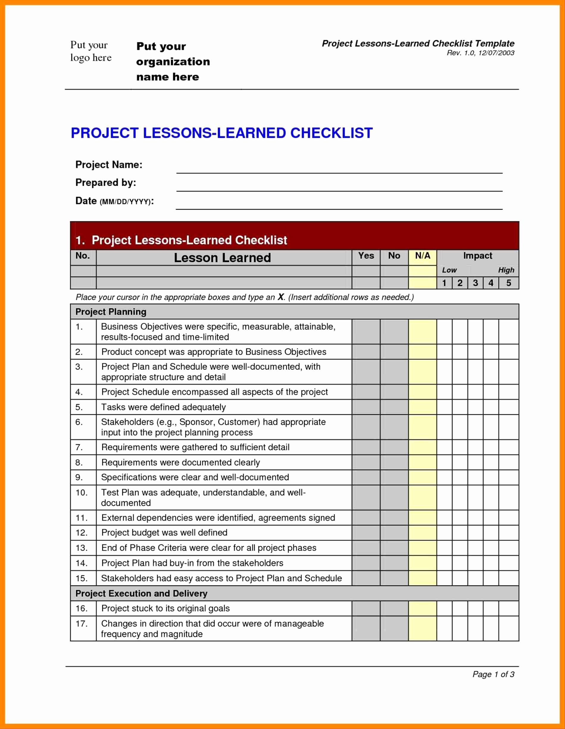 Letters Of Lessons Learned Template Excel Throughout Lessons Learned Template Excel Printable