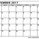 Letters Of November 2017 Calendar Template Excel In November 2017 Calendar Template Excel In Workshhet