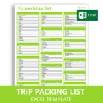 Letters Of Packing List Template Excel Inside Packing List Template Excel For Personal Use