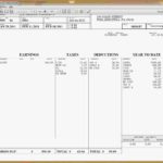 Letters Of Pay Stub Template Excel To Pay Stub Template Excel Templates