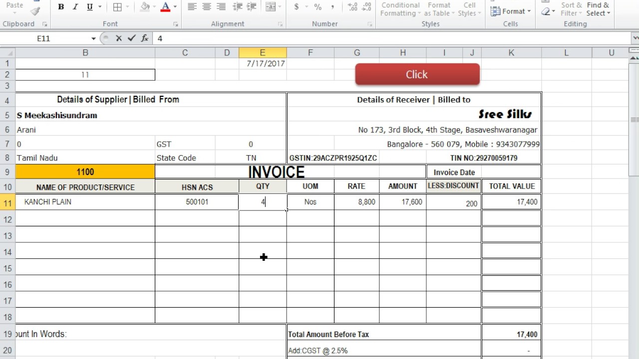 Letters Of Purchase Invoice Format In Excel With Purchase Invoice Format In Excel Download