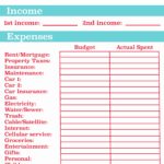 Letters Of Sample Household Budget Spreadsheet In Sample Household Budget Spreadsheet Printable