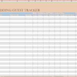 Letters Of Wedding Guest Excel Template Within Wedding Guest Excel Template Xls