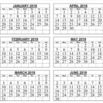 Personal 6 Month Calendar Template Excel with 6 Month Calendar Template Excel Form