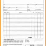 Personal Auto Repair Order Template Excel Throughout Auto Repair Order Template Excel Template