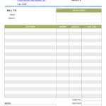 Personal Cleaning Invoice Template Excel In Cleaning Invoice Template Excel Printable