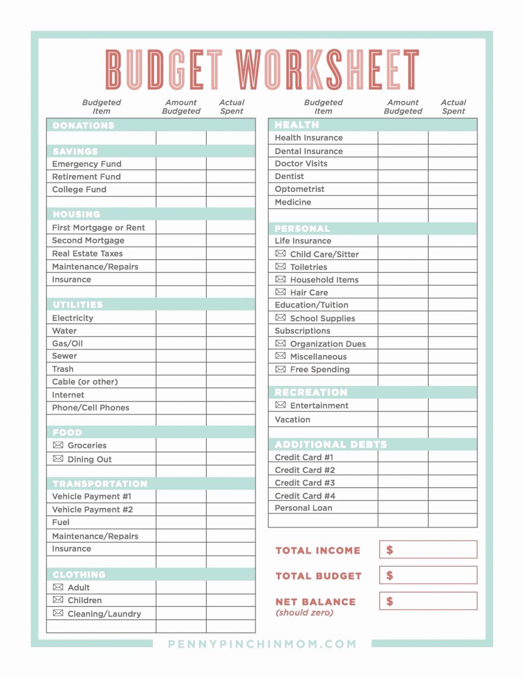 Personal Dave Ramsey Budget Spreadsheet Excel In Dave Ramsey Budget Spreadsheet Excel Form
