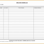 Personal Employee Training Log Template Excel Throughout Employee Training Log Template Excel Letter