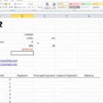 Personal Excel Amortization Template Throughout Excel Amortization Template For Personal Use