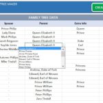 Personal Excel Genealogy Template With Excel Genealogy Template Samples