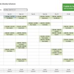 Personal Excel Schedule Template Inside Excel Schedule Template For Google Sheet