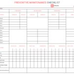 Personal Facility Maintenance Schedule Excel Template And Facility Maintenance Schedule Excel Template Free Download