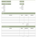 Personal Invoice Template Excel And Invoice Template Excel Download For Free