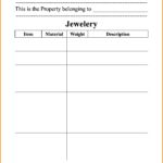 Personal Jewelry Inventory Excel Spreadsheet In Jewelry Inventory Excel Spreadsheet Document