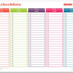 Personal Packing List Template Excel Intended For Packing List Template Excel Document