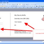 Personal Raffle Ticket Template Excel For Raffle Ticket Template Excel Printable
