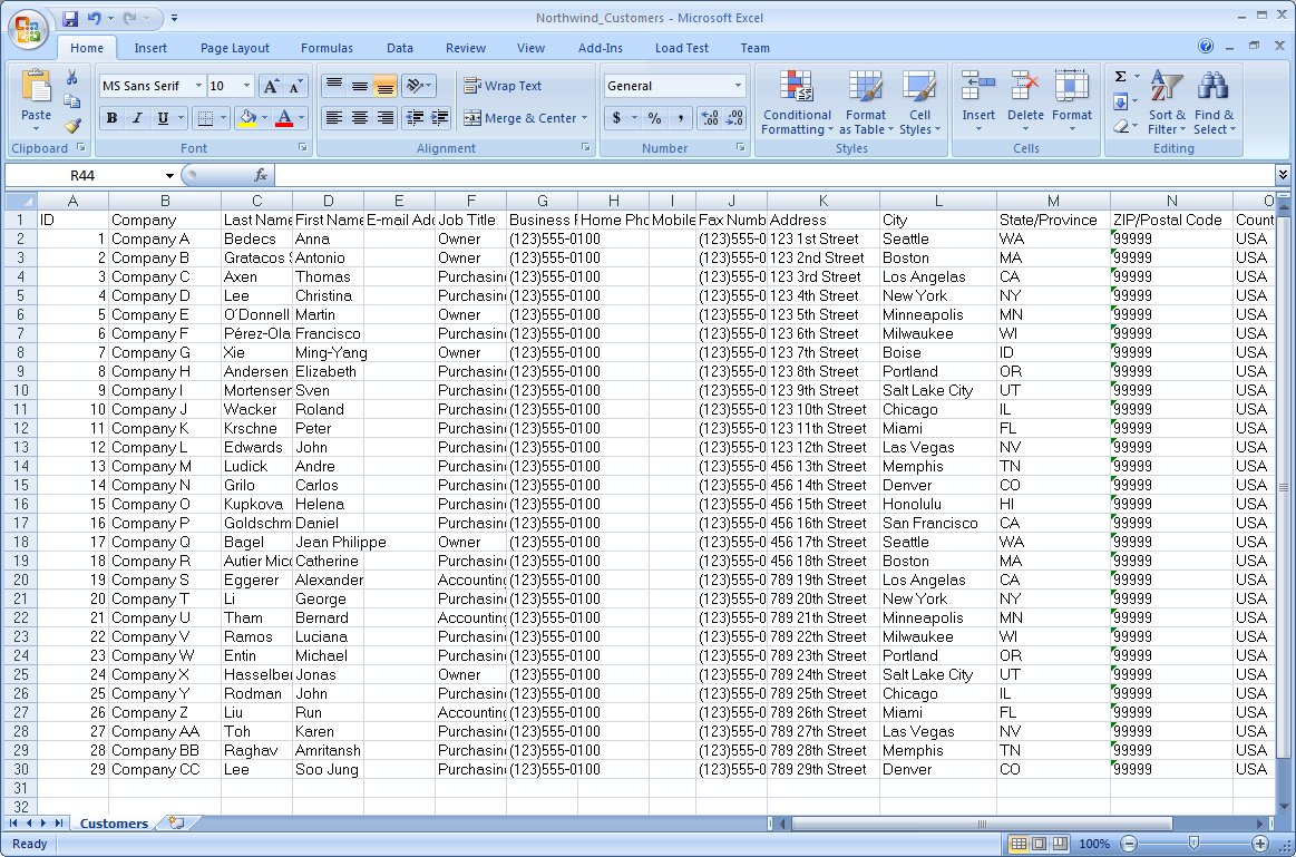 Personal Sample Spreadsheet Data throughout Sample Spreadsheet Data xls