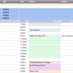 Personal Scheduling Spreadsheet With Scheduling Spreadsheet In Excel