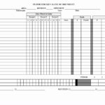 Personal Score Sheet Template Excel For Score Sheet Template Excel Document