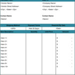 Personal Simple Purchase Order Template Excel With Simple Purchase Order Template Excel Printable