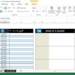 Personal Time Schedule Excel Template And Time Schedule Excel Template For Free