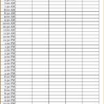 Personal Time Study Template Excel With Time Study Template Excel Printable