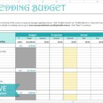Personal Wedding Budget Template Excel And Wedding Budget Template Excel Download For Free