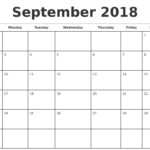 Printable 2018 Monthly Calendar Template Excel Within 2018 Monthly Calendar Template Excel Format