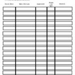 Printable Bill Organizer Template Excel Intended For Bill Organizer Template Excel In Excel