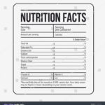 Printable Blank Nutrition Label Template Excel In Blank Nutrition Label Template Excel Templates