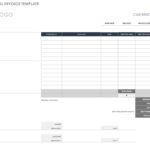 Printable Company Invoice Template Excel Throughout Company Invoice Template Excel Download For Free