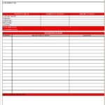 Printable Construction Excel Templates Throughout Construction Excel Templates Form