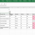 Printable Document Control Template Excel In Document Control Template Excel Document