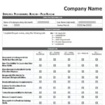Printable Employee Performance Evaluation Template Excel With Employee Performance Evaluation Template Excel In Excel