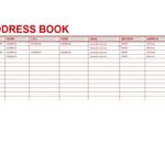 Printable Excel Address Book Template In Excel Address Book Template In Workshhet