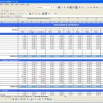 Printable Excel Bills Template Inside Excel Bills Template In Workshhet