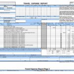 Printable Excel Business Travel Expense Template In Excel Business Travel Expense Template Sample