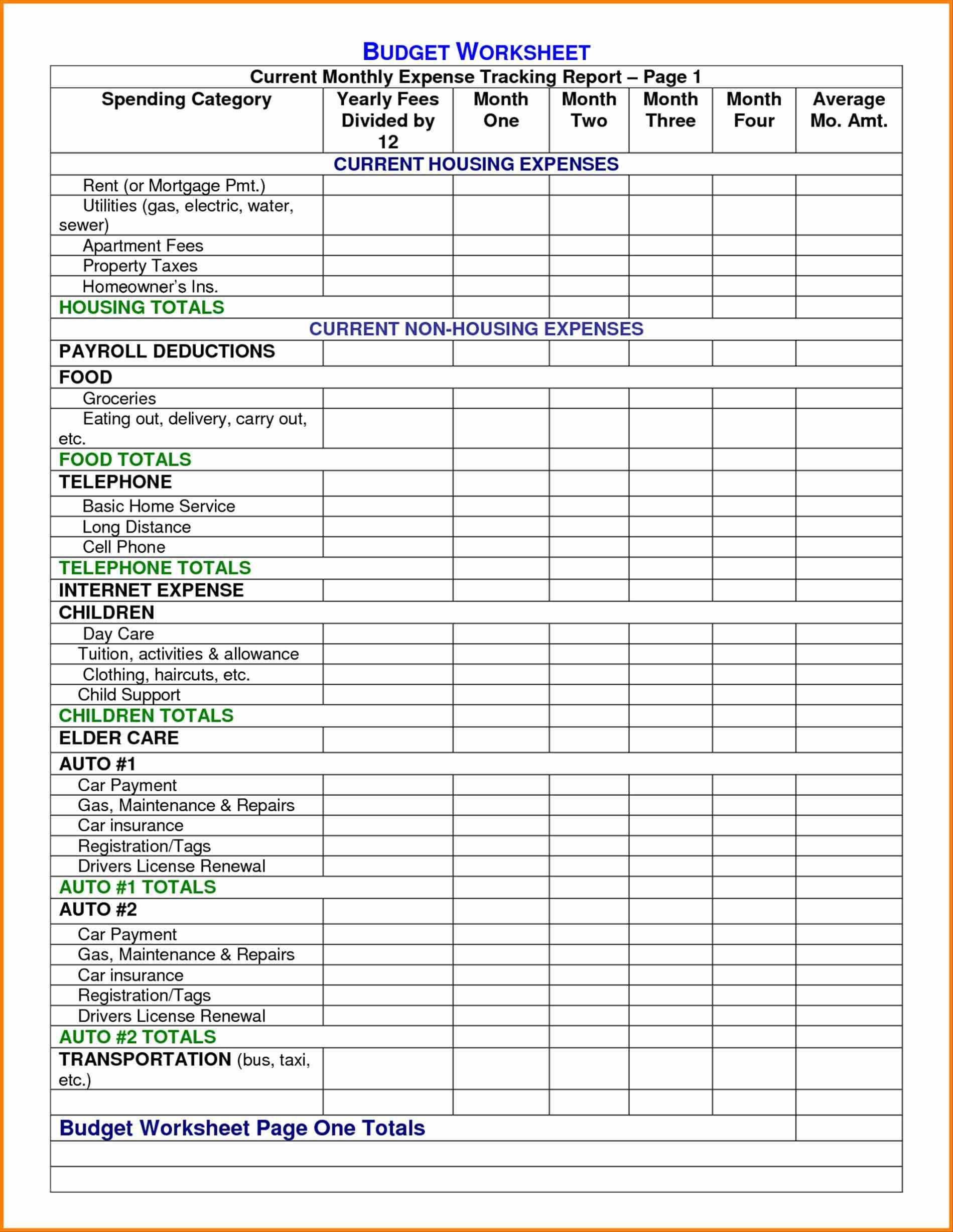 Printable Excel Spreadsheet Business Budget Template With Excel Spreadsheet Business Budget Template Examples