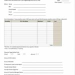 Printable Maintenance Work Order Template Excel And Maintenance Work Order Template Excel Form