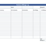 Printable Mileage Template Excel With Mileage Template Excel In Spreadsheet