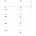 Printable Phone Extension List Excel Template Intended For Phone Extension List Excel Template Format