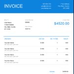 Printable Purchase Invoice Format In Excel With Purchase Invoice Format In Excel Free Download