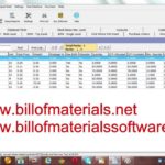 Printable Sample Bill Of Materials Excel To Sample Bill Of Materials Excel In Spreadsheet