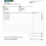 Printable Simple Invoice Format In Excel Intended For Simple Invoice Format In Excel Template