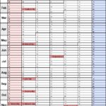 Printable Vacation Schedule Template Excel Within Vacation Schedule Template Excel Examples