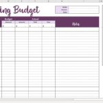 Printable Wedding Budget Excel Spreadsheet Inside Wedding Budget Excel Spreadsheet Sheet