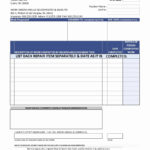 Printable Work Order Template Excel within Work Order Template Excel Samples