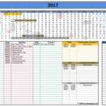 Sample Of 2017 Calendar Template Excel Intended For 2017 Calendar Template Excel Xls