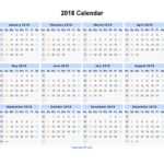 Sample Of 2018 Calendar Template Excel Intended For 2018 Calendar Template Excel Templates